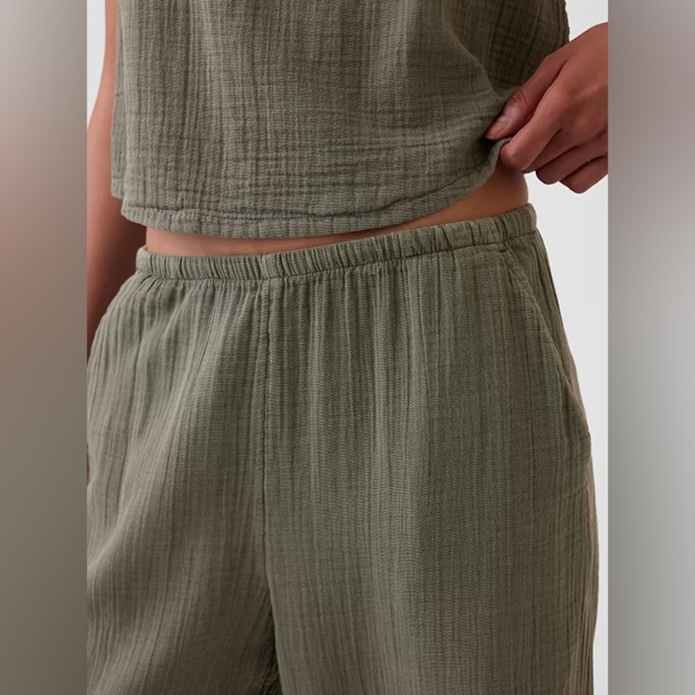 NWT! GAP Gauze Easy Split-Hem Pants - Size Small 🖤 877642 - Picture 5 of 9